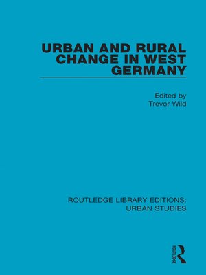 cover image of Urban and Rural Change in West Germany